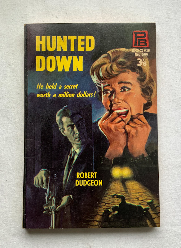 HUNTED DOWN Australian pulp fiction crime book 1950s-60s